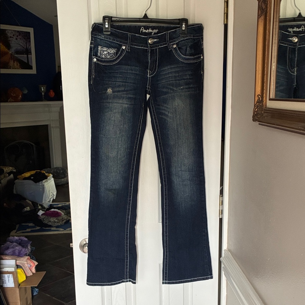 Amethyst Jeans Women's Boot Cut in Dark Indigo